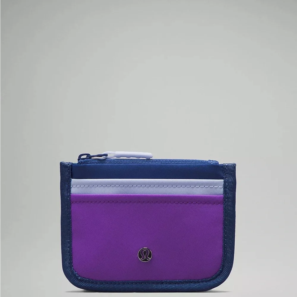 Lululemon True Identity Card Case- Pitch Blue/Blue Linen/Atomic Purple